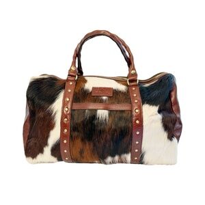 Patricia Nash Haircalf Leather Weekender | Luxe Travel Bag ✈️